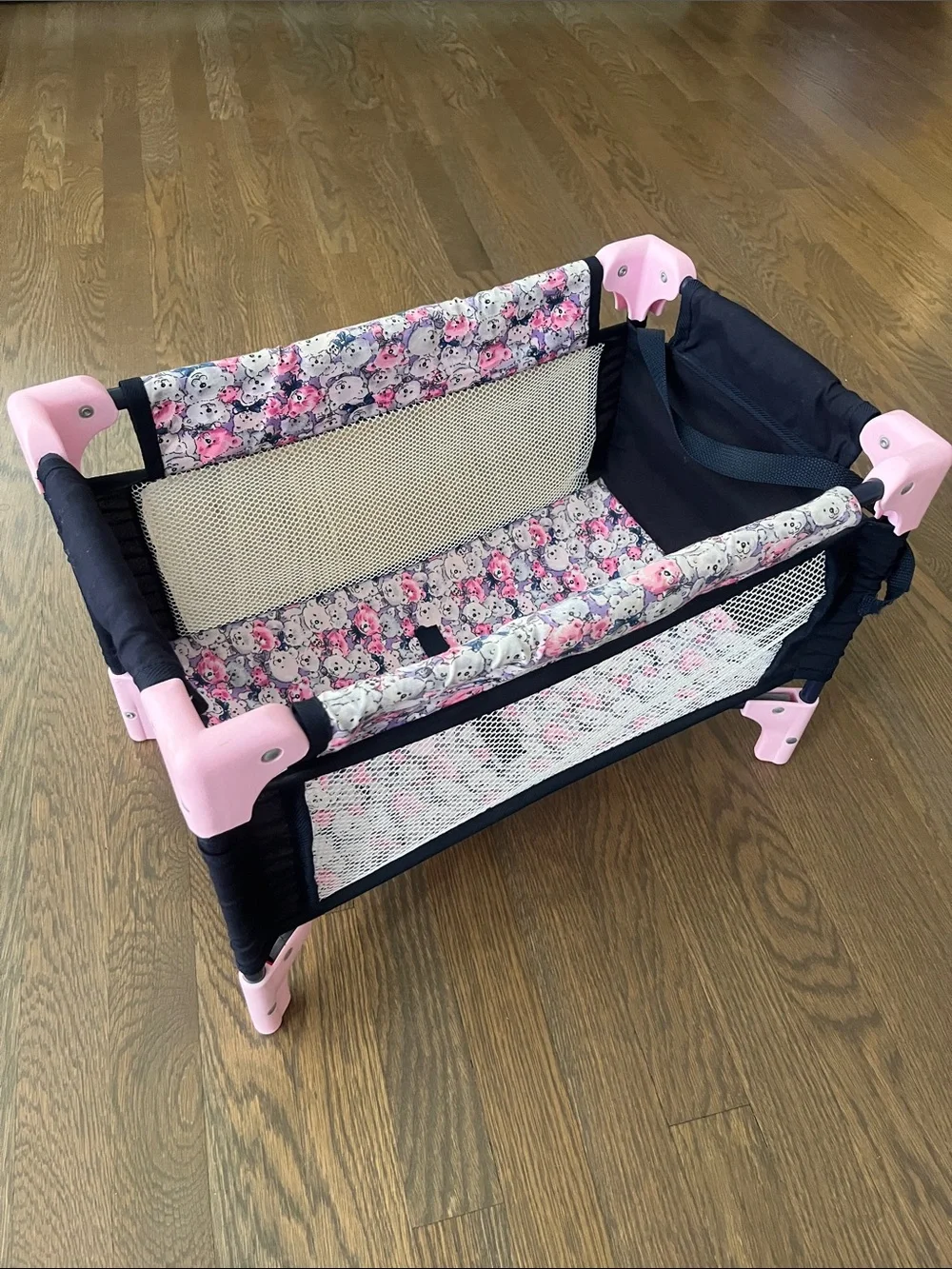 Baby Doll Crib with Teddy Bear Theme
